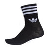 adidas Originals MID CUT CREW SOCKS 3P BLACK/WHITE DX9092画像