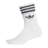adidas Originals MID CUT CREW SOCKS 3P WHITE/BLACK DX9091画像