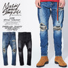 MSML SARROUEL SKINNY DENIM PANTS /DESTROY M1H5T-PT02画像
