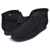 Clarks WALLABEE BOOT BLACK SUEDE 26133281画像