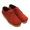 Clarks Weaver Brick Red Suede 26134746画像