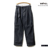 salvy; ZIMBABWE DENIM BELTED WIDE TROUSERS SV06-83U19A画像