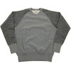 Two Moon Crew Neck Raglan Sleeve Side Rib Sweat Shirts 10243画像