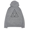 HUF ESSENTIALS TT PULLOVER HOOD GREY画像