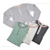 Two Moon no.26507 Old thermal henley neck tee画像