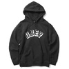 OBEY BASIC PULLOVER HOOD FLEECE "OBEY NEW WORLD" (BLACK)画像