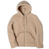 ALWERO LADIES ZIP UP HOODIE BEIGE画像