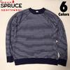 mayo SPRUCE 長袖 ファジーボーダー スウェット画像