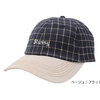 STUSSY Check Suede Low Cap 131828画像