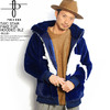 NO ID. TWO STAR FAKE FUR HOODED BLZ -BLUE- 443006-757画像