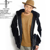 NO ID. TWO STAR FAKE FUR HOODED BLZ -BLACK- 443006-757画像