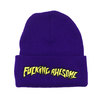 Fucking Awesome Outline Yellow Beanie PURPLE画像