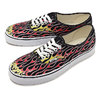 VANS MASH UP AUTHENTIC FLAMES BLACK/TRUE WHITE VN0A38EMVKJ画像