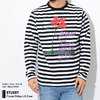 STUSSY Flower Stripe L/S Crew 1140117画像