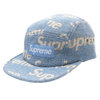 Supreme 18FW Harris Tweed Camp Cap LIGHT BLUE画像