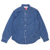 Supreme 18FW Sherpa Lined Denim Shirt BLUE画像