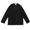 COMME des GARCONS SHIRT Plain Crew Neck LS Tee BLACK画像