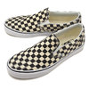 VANS BLUR CHECK CLASSIC SLIP-ON BLACK/CLASSIC WHITE VN0A38F7VJM画像