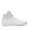 NIKE WMNS AIR JORDAN 1 MID WHITE/WHITE-WHITE BQ6472-111画像