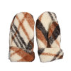 ALWERO wool mittens FREEZE braz krata skos画像