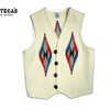 Ortega's REGULAR FRONT WOVEN VEST/white/size 38画像