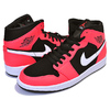 NIKE AIR JORDAN 1 MID black/infrared 23-white 554724-061画像