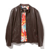 Schott C.R.J CLASSIC RACER LEATHER JACKET HAWAIIAN LINING 3191050画像