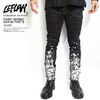 LEFLAH PAINT SKINNY DENIM PANTS -BLACK-画像