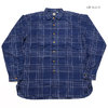 SUGAR CANE FICTION ROMANCE 5oz. INDIGO CHECK WORK SHIRT SC28093画像