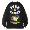 BORN X RAISED HEAT SEEKER L/S TEE (BLACK) 36501画像
