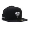 STUSSY PEACE NEW ERA CAP BLACK画像