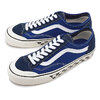 VANS CHECKERBOARD STYLE 36 DECON SF TRUE BLUE/MARSHMALLOW VN0A3MVLVS9画像