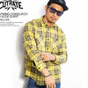 CUTRATE SPRING CORDUROY CHECK SHIRT -YELLOW-画像