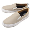 SLACK CALMER LX SLIP-ON BEIGE/WHITE SL1225-350画像