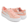 PUMA SUEDE PLATFORM WNS PEACH BUD - PUMA SILVER 362223-10画像