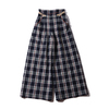 atmos pink チェック ワイドパンツ NAVY 19SS-AT03-NAV画像