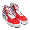 VANS SK8-HI BMX CHECKERBOARD RED/BLUE VN0A38GEU8H-U画像