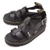 Dr.Martens ZEBRILUS TERRY STRAP SANDALS BLACK BRANDO 23521001画像