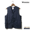 Workers Cruiser Vest, Cotton Linen Cloth,画像