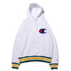 Champion P/O HOODED SWEATSHIRT WHITE×GREEN C3-K106-014画像