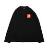 THE NORTH FACE L/S SQUARE LOGO SLEEVE TEE BLACK NT31951-K画像