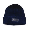 STUSSY RUBBER PATCH TWO TONE BEANIE BLUE画像