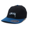 STUSSY FLEXFIT FITTED LOW CAP BLACK画像