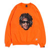 APPLEBUM Psycho Crew Sweat NEON ORANGE画像