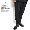 NO ID. TR STRETCH 2TUCK SARROUEL SKINNY TROUSERS -BLACK- 444006-829P画像