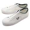 FRED PERRY KENDRICK TIPPED CUFF CANVAS WHITE/IVY B4208-300画像