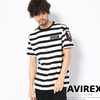 AVIREX NAVAL PATCH BORDER T-SHIRT 6183350画像