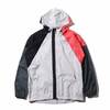 adidas M THE PACK WND JACKET RAW WHITE/LEGEND IVY/BLACK/PRISM PINK DW8495画像