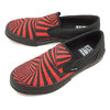 VISION STREET WEAR CANVAS SLIP ON GATOR RED VSW-8151画像