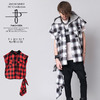 NO ID. フード付ノースリーブチェックBIG-SH 444006-898S画像